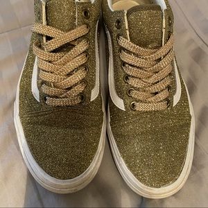 Glitter Gold Vans